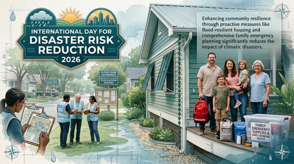 International Day for Disaster Risk Reduction 2026 promoting safer homes and disaster-resilient communities