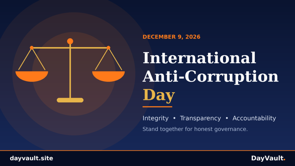 International Anti-Corruption Day awareness promoting transparency, accountability, and integrity