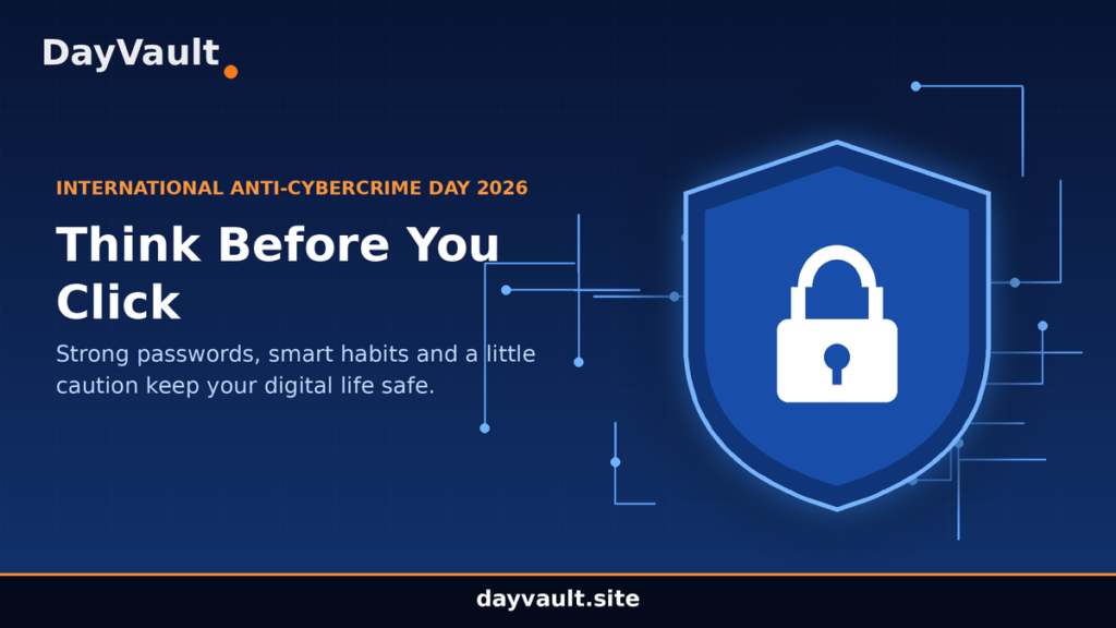 International Anti Cybercrime Day awareness promoting online safety, cybersecurity, and protection against cybercrime.