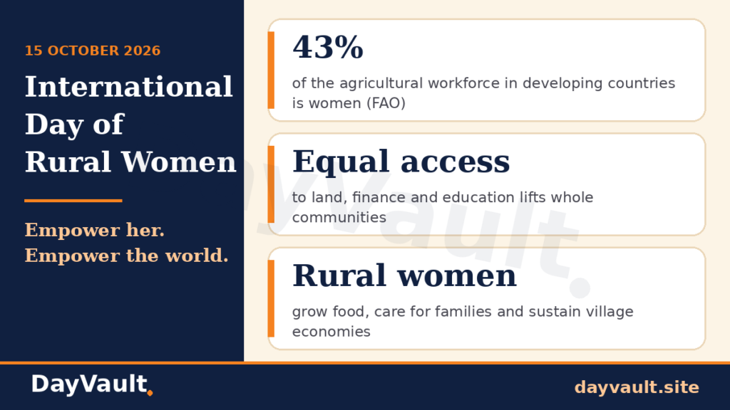Rural women working in agriculture and contributing to their communities for International Day of Rural Woman 2026