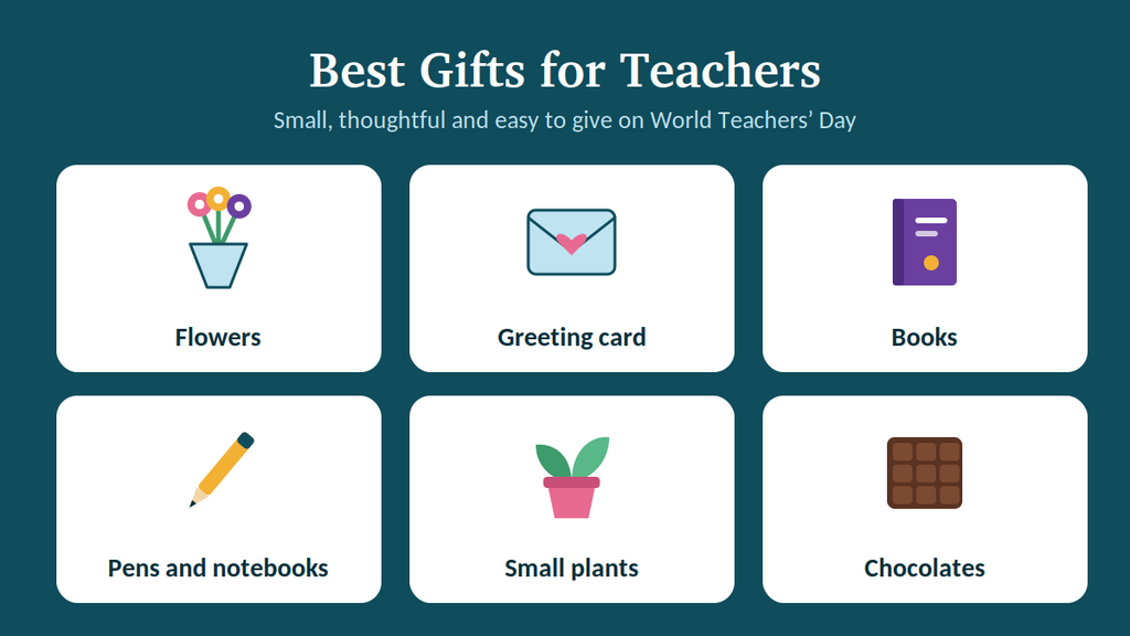 Students celebrating World Teachers’ Day with their teacher in a classroom