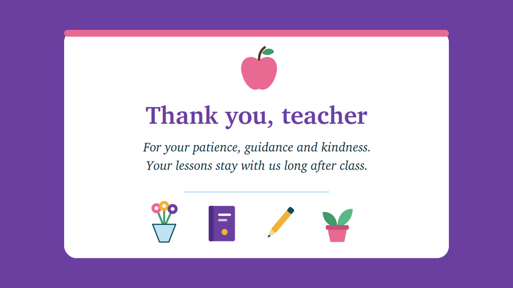 Students celebrating World Teachers’ Day with their teacher in a classroom