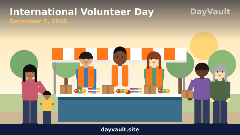 Volunteers working together to support their community on International Volunteer Day