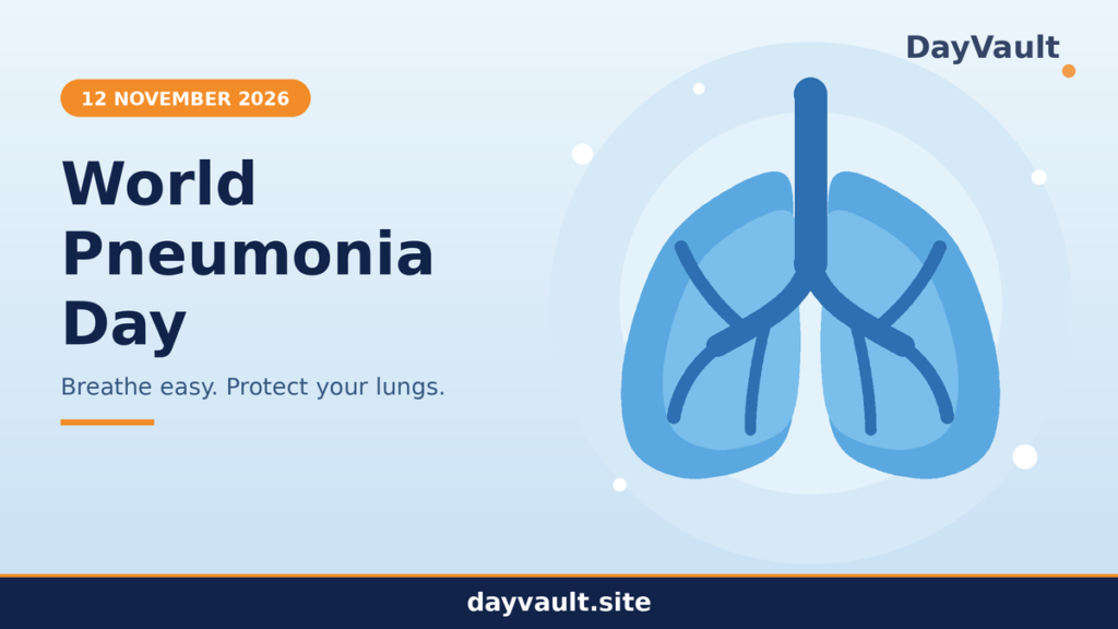 World Pneumonia Day awareness image highlighting pneumonia prevention, respiratory health, and community healthcare